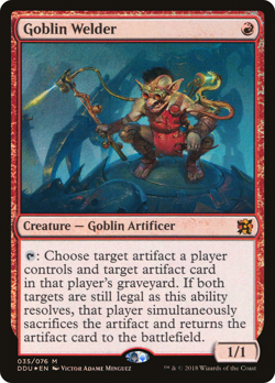 FOIL Goblin Welder [Duel Decks: Elves vs. Inventors] Magic DDU 35 MTG FOIL NM - Image 1