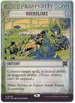 4x Void Slime - Showcase - Outlaws at Thunder Junction OTJ - NM - Image 1