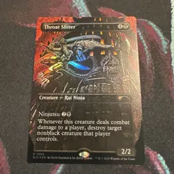 Throat Slitter Foil 2360 Secret Lair TMNT Featuring Kevin Eastman Colors MTG NM - Image 1