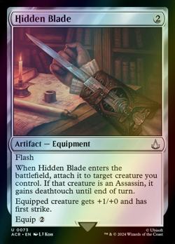 MTG Hidden Blade Foil ** Assassin's Creed ** English (NM) - Image 1