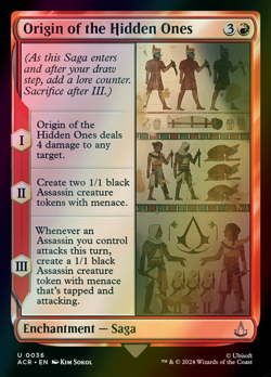 MTG Origin of the Hidden Ones Foil ** Assassin's Creed ** English (NM) - Image 1