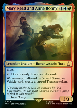 MTG Mary Read and Anne Bonny Foil ** Assassin's Creed ** English (NM) - Image 1