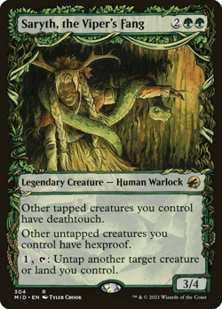 Saryth, the Viper's Fang (Showcase) - Innistrad: Midnight Hunt (MID) - Image 1
