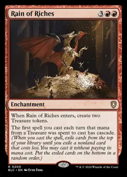 MTG Rain of Riches ** Bloomburrow Commander ** English (NM) - Image 1
