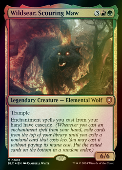 MTG Wildsear, Scouring Maw Foil ** Bloomburrow Commander ** English (NM) - Image 1