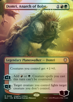 MTG Domri, Anarch of Bolas Borderless Foil ** Bloomburrow Commander ** En (NM) - Image 1