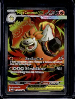 2025 Pokemon Mega Evolution Camerupt ex Ultra Rare #156/132 - Image 1