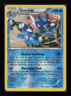 Greninja 40/122 Rare BREAKpoint Pokemon Reverse Holo Lightly Played - Image 1
