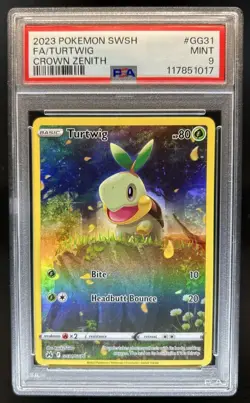 2023 Pokemon SWSH Crown Zenith Turtwig Galarian Gallery #GG31/GG70 PSA 9 - Image 1