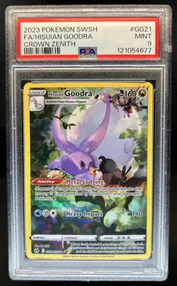 2023 Pokemon SWSH Crown Zenith Hisuian Goodra Galarian Gallery #GG21/GG70 PSA 9 - Image 1