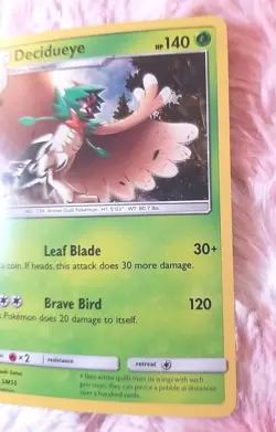 Decidueye #SM55 Cosmic Holo Rare Black Star Promo Sun and Moon Pokemon 2017 - Image 3