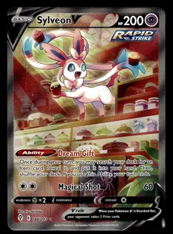 Sylveon V 184/203 Rare Ultra Evolving Skies Pokemon NM - Image 1