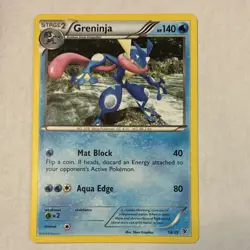 Pokemon Greninja 14/39 Kalos Starter Set Regular Stage 2 140 HP Common English - Image 1