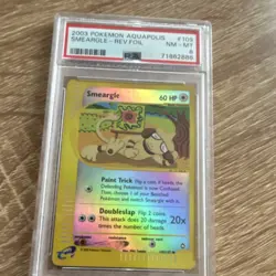 Pokemon Smeargle 109/147 Aquapolis Reverse Foil PSA 8 2003 English - Image 1