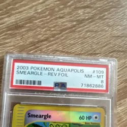 Pokemon Smeargle 109/147 Aquapolis Reverse Foil PSA 8 2003 English - Image 2