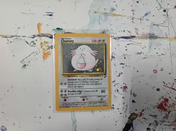 Pokemon TCG Chansey 3/130 Base Set 2 Holo Swirl - Image 1