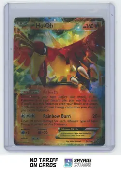 2012 Pokemon Dragon Exalted Holo Ho-Oh EX #22/124 - Image 1