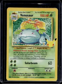 2021 Pokemon SWSH Celebrations Venusaur Classic Collection #15/102 - Image 1