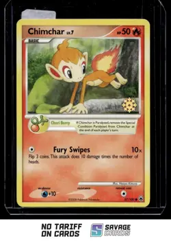 2008 Pokemon Diamond & Pearl - Majestic Dawn CNTDWN Snow Flake Chimchar #57/100 - Image 1