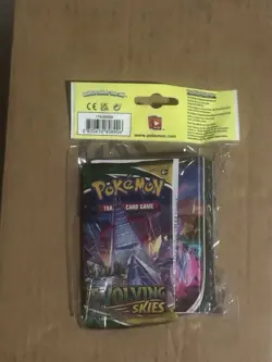 Pokemon TCG Sword & Shield: EVOLVING SKIES Mini Portfolio + Booster Pack • NEW - Image 1