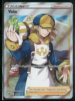 Volo 151/159 Pokemon TCG (Full Art) Crown Zenith Holo Rare Trainer - Image 1