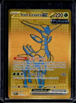 2025 Pokemon Prismatic Evolutions Iron Leaves ex Hyper Rare #176/131 - Image 1