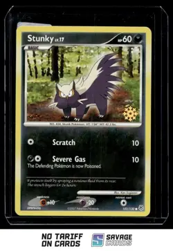 2007 Pokemon Diamond & Pearl CNTDWN Snow Flake Stunky #102/130 - Image 1