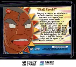 2000 Pokemon Topps TV Animation S3 Holo Orange Islands Shell Shock #OR6 - Image 2