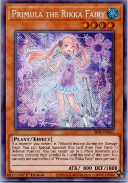 Primula the Rikka Fairy SESL-EN015 1st Edition Secret Rare LP - Image 1