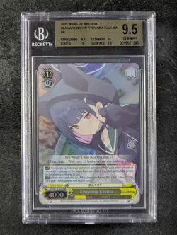 2025 Weiss Schwarz KYOYAMA KAZUSA #W112-E016S Blue Archives Super Rare BGS 9.5 - Image 1
