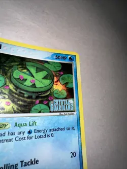 Pokemon TCG English Card Crystal Guardians Lotad 55/100 Reverse Holo Stamped - Image 4