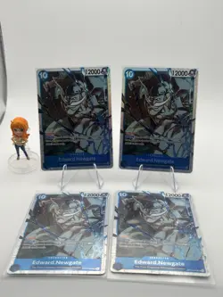 One Piece Card Game OP13 Foil SR Special x4 Edward.Newgate OP13-042 play set - Image 1