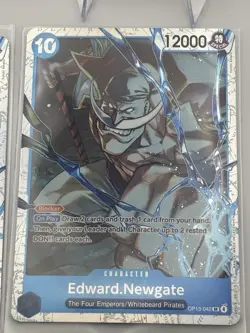 One Piece Card Game OP13 Foil SR Special x4 Edward.Newgate OP13-042 play set - Image 4
