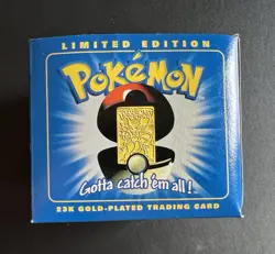 Vintage 1999 Burger King Mewtwo Pokemon 23K Gold Plated Card Sealed Never Opened - Image 4