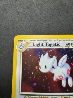 Pokemon TCG Light Togetic Card #015/105 Neo Destiny Holo Rare - Image 3