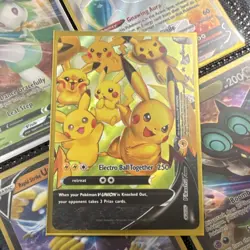Pokemon TCG V-UNION Holo Card Lot - Pikachu, 4 Cards, Box Topper, English - Image 2