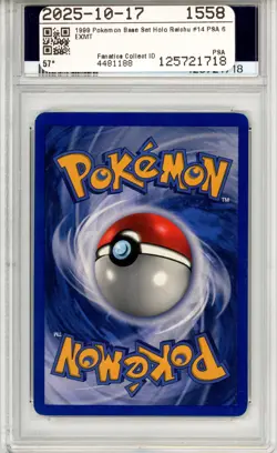 PSA EX-MT 6 Pokemon Trading Card Game Raichu 014/102 Base Set Holo Rare (1999) - Image 2