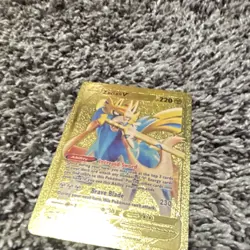 Pokemon Zacian V 211/202 Secret Rare Gold Full Art 220 HP Pokemon TCG Card - Image 1