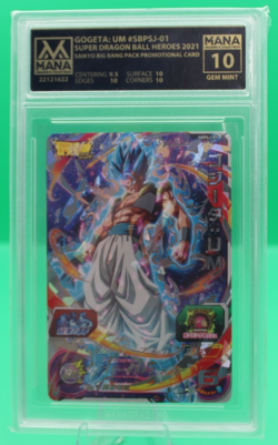 Gogeta SBPSJ-01 UM Promo Dragon Ball Super Heroes Trading Card BGS 10 - Image 1
