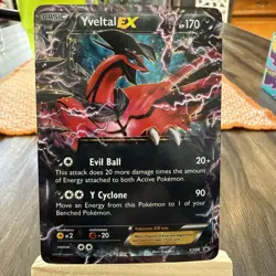 Pokemon Trading Card Game PROMO Yveltal EX XY08 pokemon cards TCG - Image 1