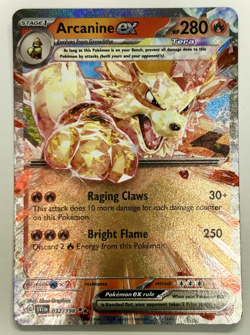 Arcanine EX 032/198 - Scarlet & Violet Base Set - Pokemon Card - Near Mint - Image 1