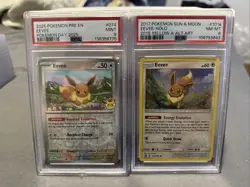 Eevee 101a/149 PSA 8 And Eevee 074/131 Pokemon Day Psa 9 Pokemon TCG (2cards) - Image 1