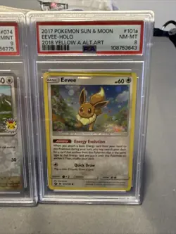 Eevee 101a/149 PSA 8 And Eevee 074/131 Pokemon Day Psa 9 Pokemon TCG (2cards) - Image 3