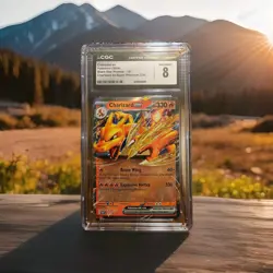 Charizard EX 161 Scarlet & Violet Promo Holo Card CGC 8! - Image 1