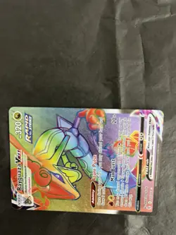 Pokemon TCG Rayquaza VMAX Holo Rainbow Secret Rare Card Evolving Skies 217/203 - Image 2