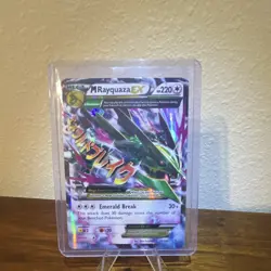 Pokemon M Rayquaza EX 76/108 Roaring Skies Ultra Rare Holo Mega Dragon Card - Image 1