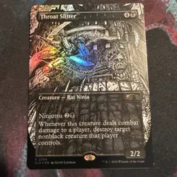 Throat Slitter Foil Ink 2356 Rat Ninja TMNT Secret Lair Drop NM - Image 1