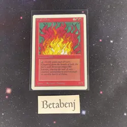 1x MTG Unlimited Wall of Fire from Estate Collection - Image 1