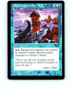 Flooded Shoreline # Rare Visions MTG NP Near Mint or Better - Image 1