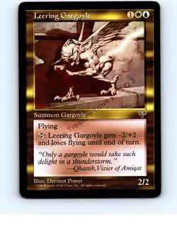 Leering Gargoyle Multi Rare Mirage MTG NP Near Mint or Better - Image 1